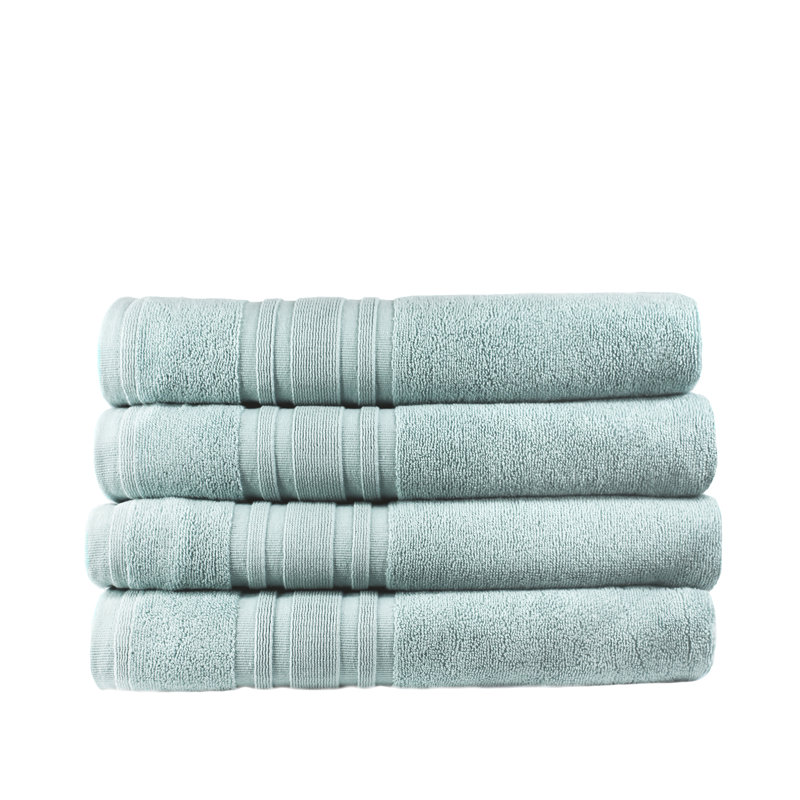 100% Cotton Plush Bath Towel, Celestial Blue
