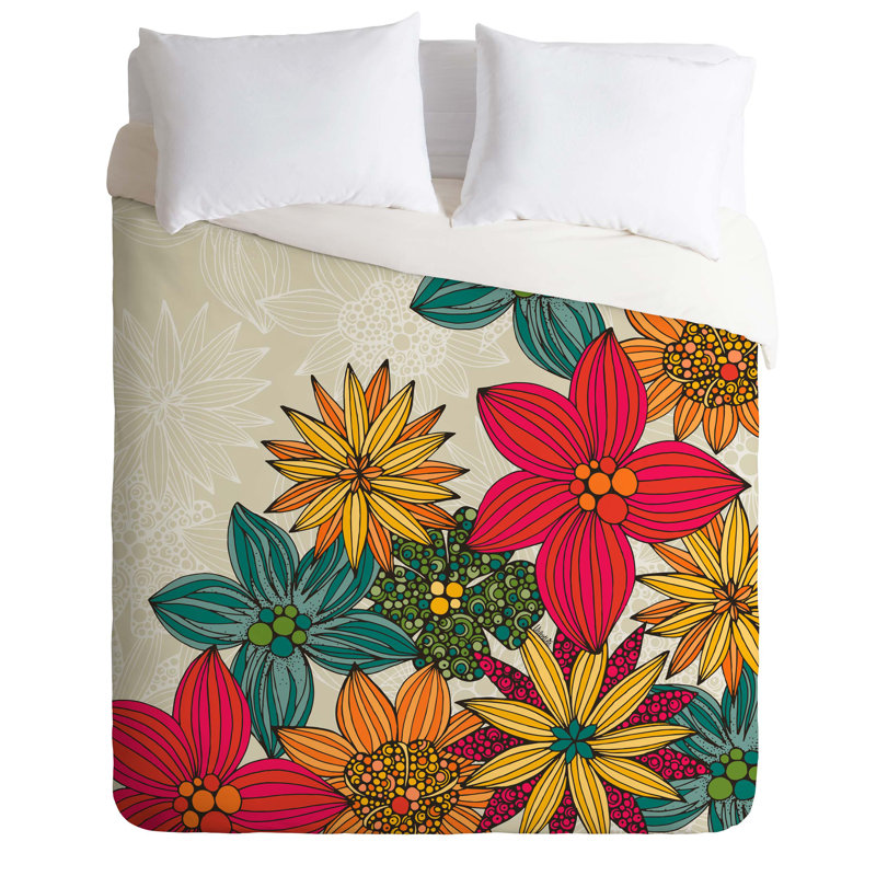 Valentina Ramos Floral Duvet Cover, Queen Duvet Cover + 2 Standard Shams