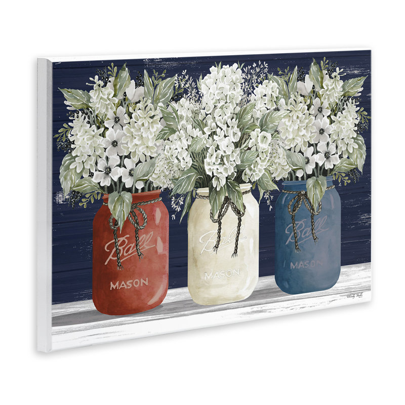 «Americana Floral Bouquets Rustic Flowers Country Pride» par Cindy Jacobs, H 13 po x l 19 po