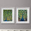 « Somptueux Peacock I », ensemble de 2 reproductions d’art graphique encadrées sur papier