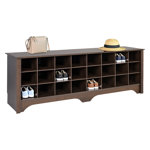 Ingham 24 Pair Shoe Storage Bench