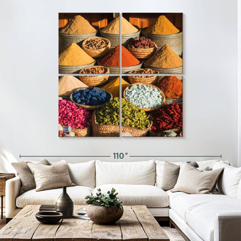 Yarlin Marrakesh Market Spices, 74" H x 74" W