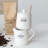 Charming Stoneware Creamer & Sugar Pot Set With Spoon