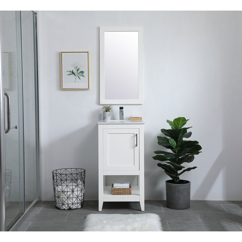 Ensemble de meuble-lavabo simple 18 po Scottsbluff, Blanc