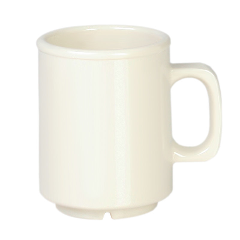 Grande tasse en mélamine 8 oz., Ivoire