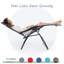 Chaise rembourrée inclinable zéro gravité avec coussin-61786433