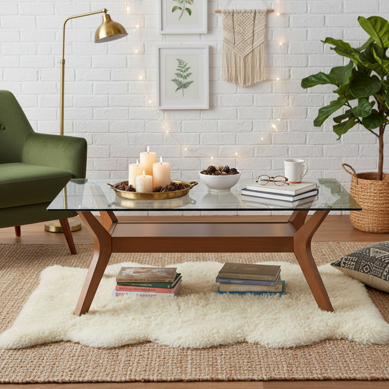 Jermarius Glass Top Single Coffee Table
