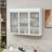 3-Door Arched Wall Mounted Glass Cabinet-126619739
