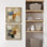 «Neutral Abstract Color Blocks Modern Minimal Art», reproduction d'art sur toile encadrée 2 pièces