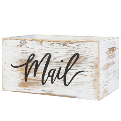 Derrek Solid Wood Paper Organizer