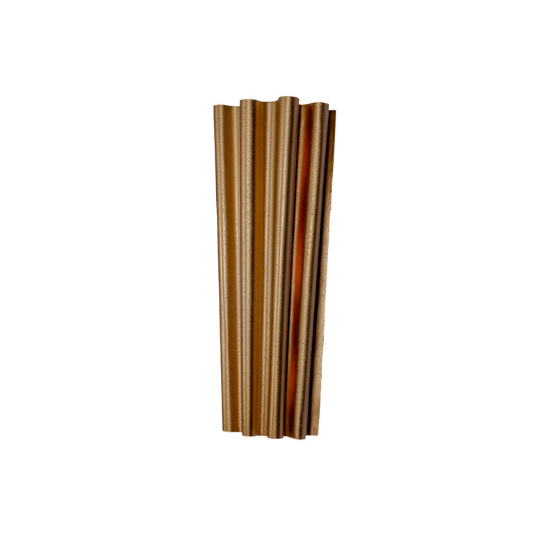 Ripple 3 LT Bright Gold Wall Sconce Kalco