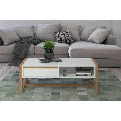 Mattheau Trestle Coffee Table with Storage
