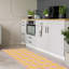 Tapis jaune / blanc à carreaux-53650401