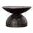  Solid Wood Top with Metal Base Drum End Table