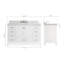 Ensemble de meuble-lavabo simple 54 po Cambridge-110870678