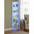 Six-Tier Corner Shelving Unit, 67.4 Inches, White, Narrow Design, Metal And Wood Construction With LED Lighting. Ideal For Living Room, Bedroom, Or Corner Use.-794967740