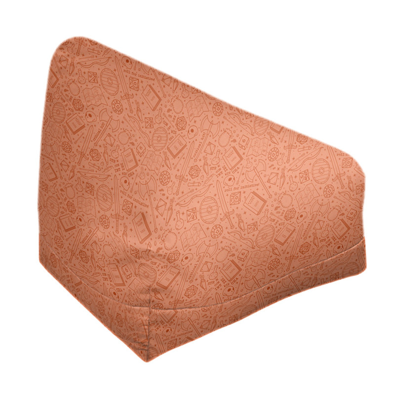 Sac de pois Leffel, H 86 po x L 27 po x P 43 po, Rembourrage poly, Orange