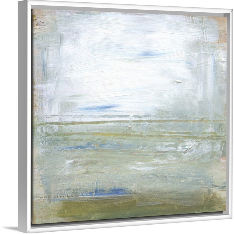 «Off the Coast Ii» par Linda Davey, reproduction sur toile, H 18 po x l 18 po x P 1,75 po, Cadre blanc