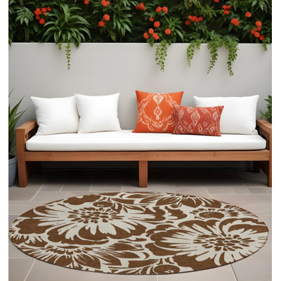 Tapis d'intérieur rond 8 pi