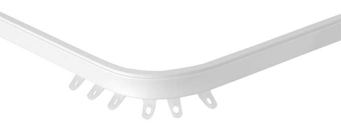 Minne Aluminium Curtain Track/Rail, 300cm W, White