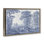 Cadre flottant vintage en toile teintée bleu, design Vintage Hustle