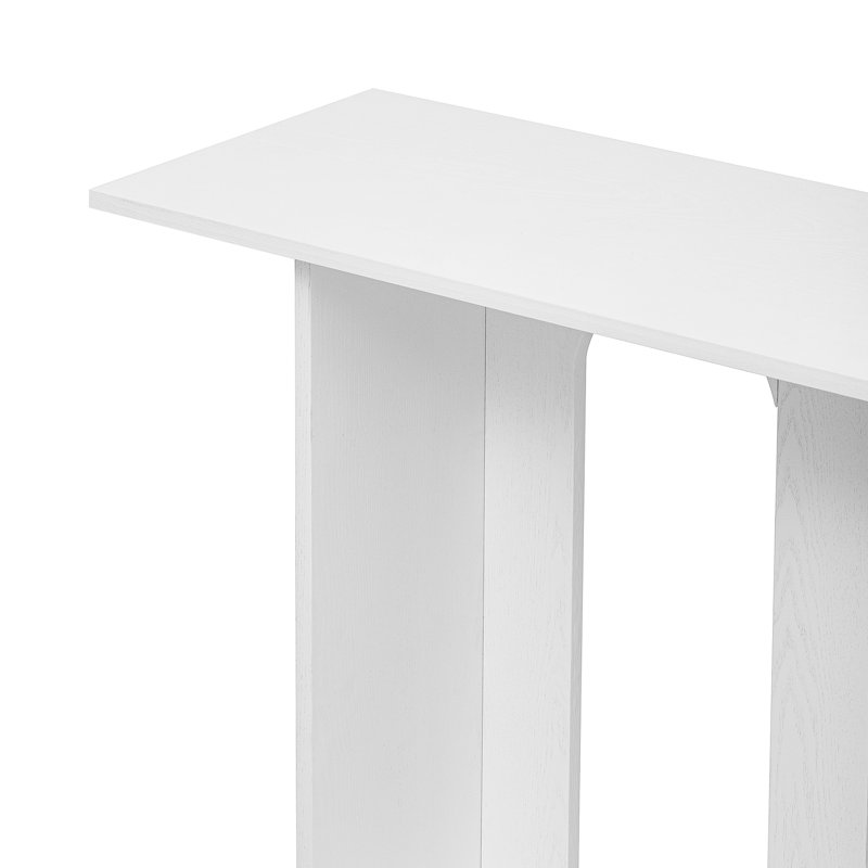 Console moderne avec placage en frêne, White