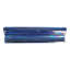 Atmosphere 2 in. x 8 in. Iridescent Recycled Glass Handmade Trim Decorative Wall & Pool Tile-72887005
