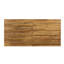 Table d'appoint d'extérieur en bois et en fer 70,15 po x 34 po 30 po avec base, largeur large 30 po de hauteur