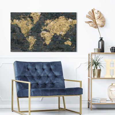 Golden Globe, estampe numérique sur toile tendue avec châssis