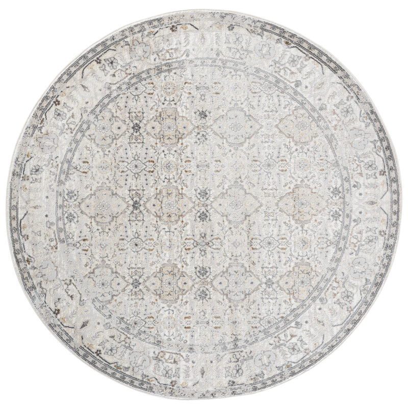 Msr Mulberry 6416 Performance Oriental Rug, 6'-7" X 6'-7" Round