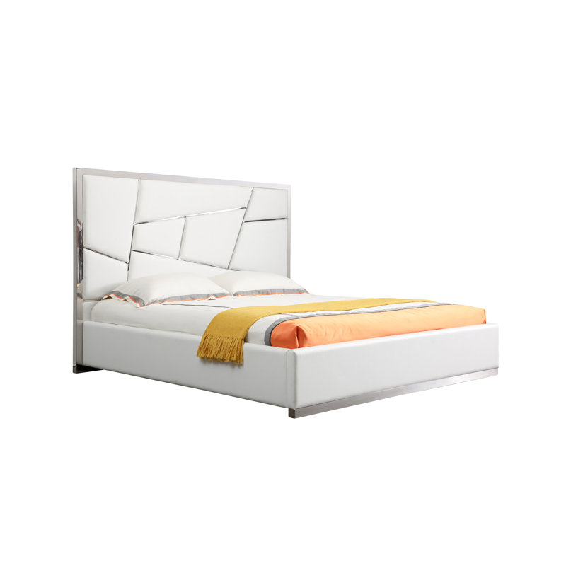 Lit plateforme Clintock, Grand, Blanc
