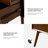 Boneva Mid-Century Modern built-in charging station Bedroom Set With Solid Wood Bed And Nighstands-786533288