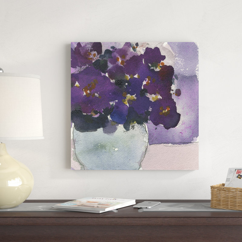 Violet africain II, H 20 po x l 20 po