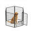 Clôture pour chien robuste en métal 6 panneaux 39,4 pouces de haut avec porte