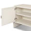 Cressida Media Console-Ivory Painted Linen