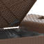 Garden Bench with Cushion Poly Rattan-212513036
