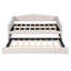 Canapé-lit rembourré de taille simple avec lit gigogne et lattes de bois, beige-102687445