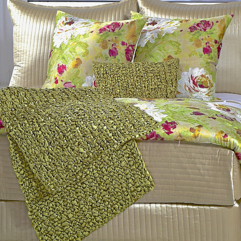 Ribbon Knit Throw Blanket, Moss