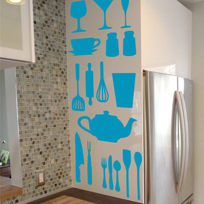 Décalcomanie murale de cuisine