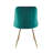 Amaia Velvet Upholstered Dining Chair with Gold Accent Legs-96825402
