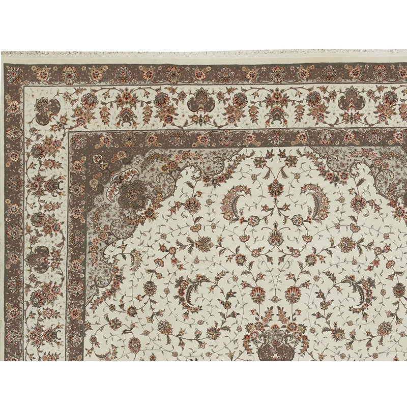 Elegance Oriental Area Rug in Brown/Ivory