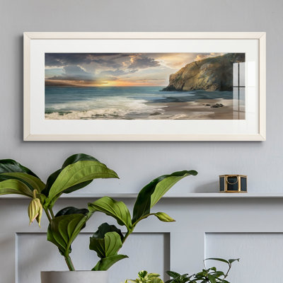 Peinture sur papier encadrée