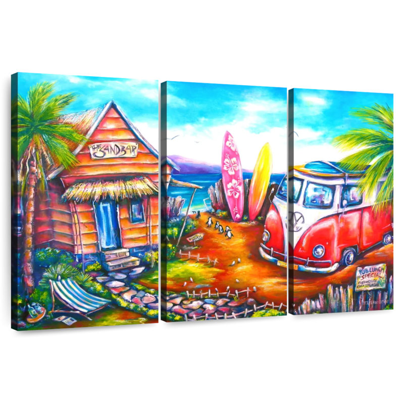 Senne Summer Hut And Van, 36" H x 57" W