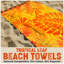 Premium Cotton Rich Velour Beach Towel, Soft Touch, Quick Dry & Highly Absorbent Towelette for Pool & Beach, 100x180 cm-100057412