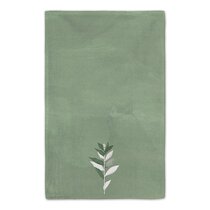 Sage Green Elegant Floral Kitchen Towels 2 Pack Dish Towels for Kitchen,  Watercolor Golden Sage Green Flowers Absorbent Microfiber Hand Towels for