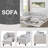 3-piece Corduroy Sectional Sofa-1694031462