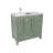 Anvay 36 in. Single Sink Freestanding Bath Vanity in Forest Green with Carrara Quartz Top-1730614988-1621704770
