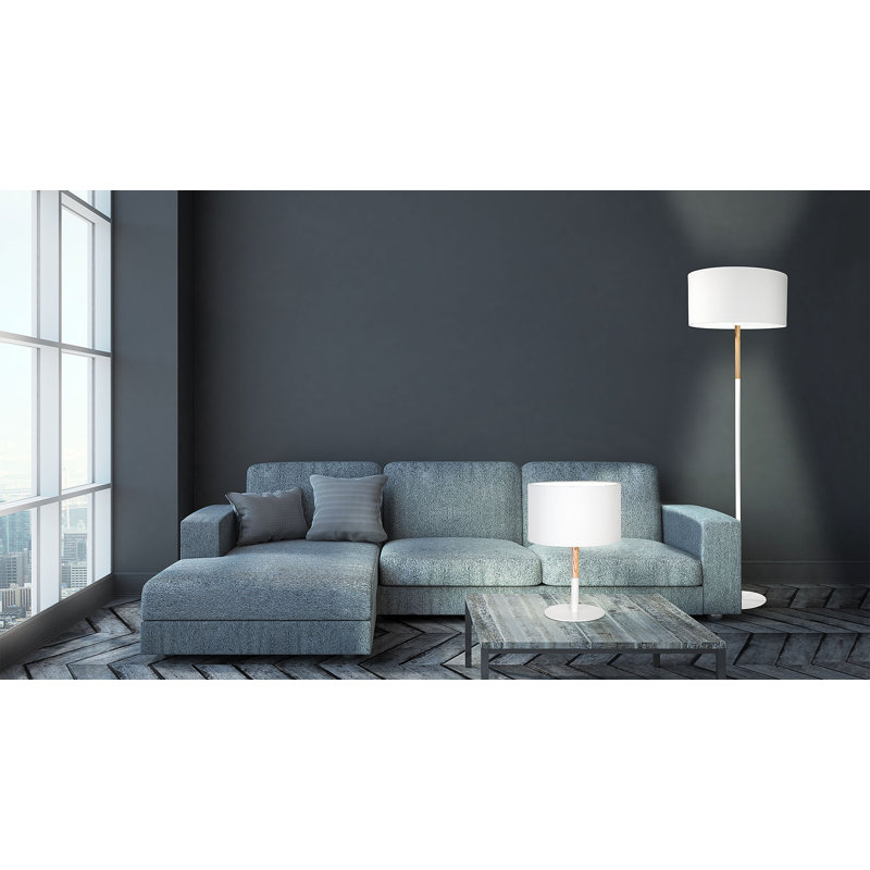 Agnes Metal Table Lamp, White