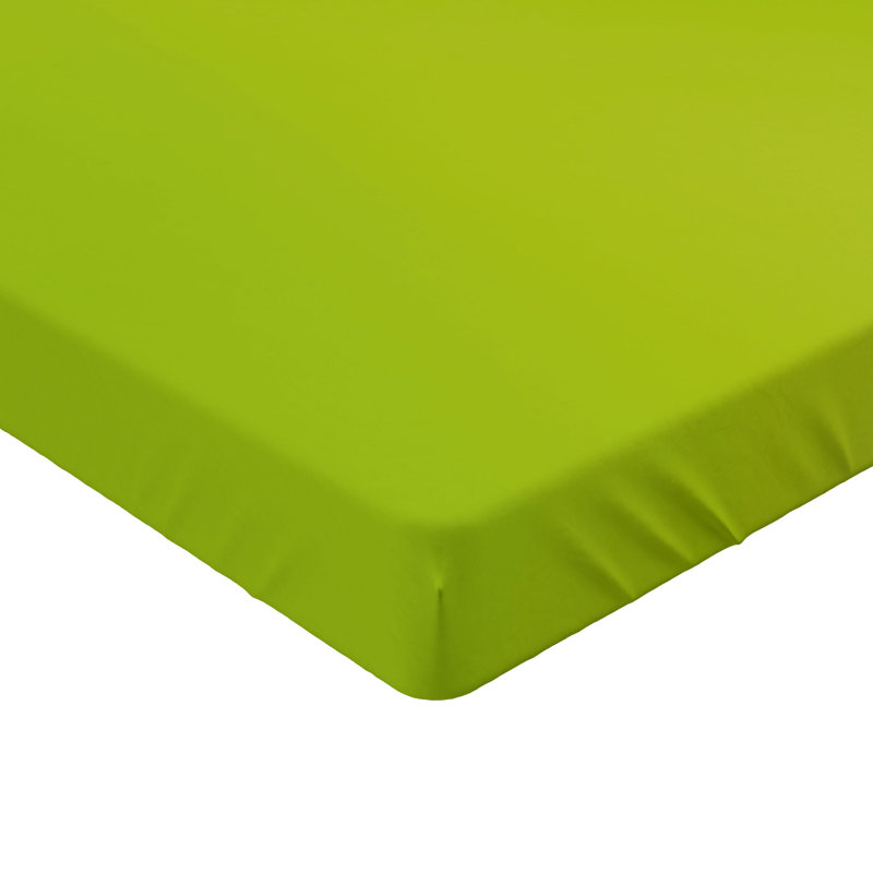 Drap-housse orange Ambesonne, Drap-housse pour lit simple TG, Vert pomme