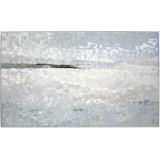 White Field Print by Lisa Cuscuna